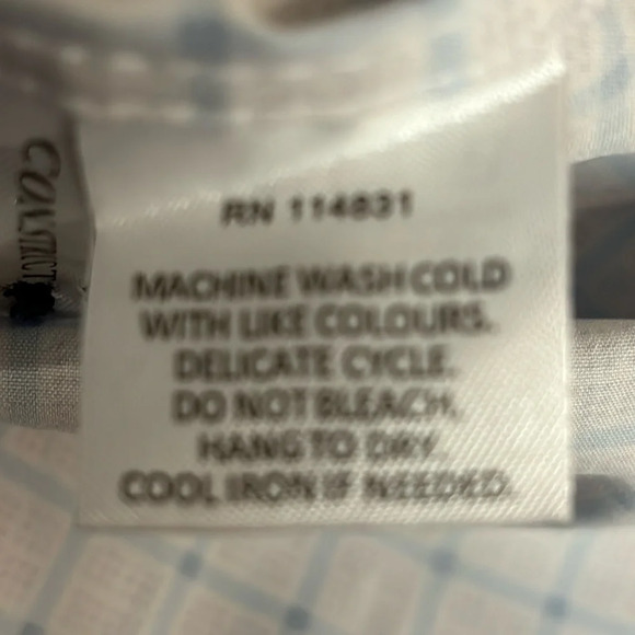 Con.Struct Cooling Comfort Slim Fit Check Stretch Button Up Shirt Size Large - Picture 10 of 10